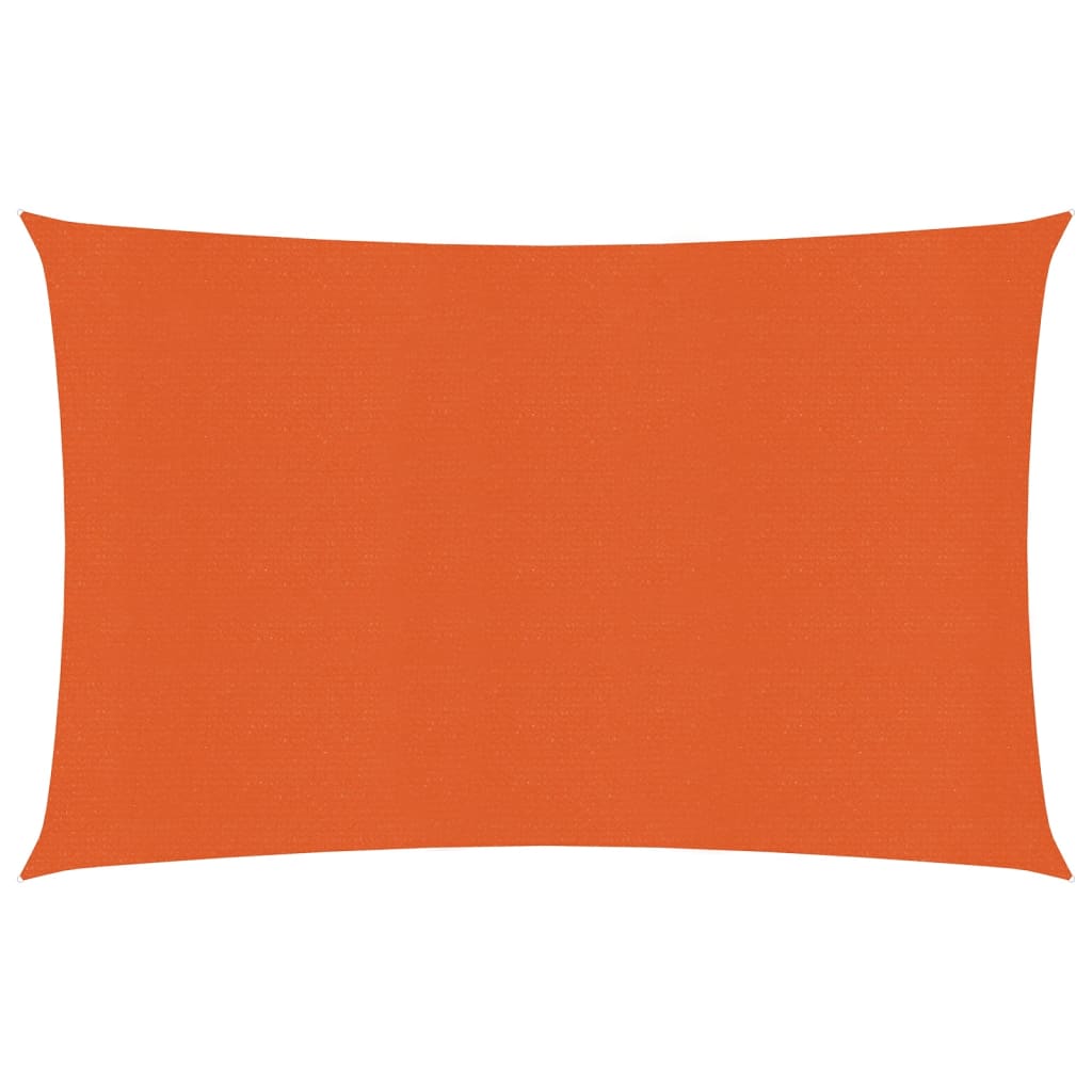 vidaXL Sunshade Sail 160 g/m² Orange 2.5x3.5 m HDPE