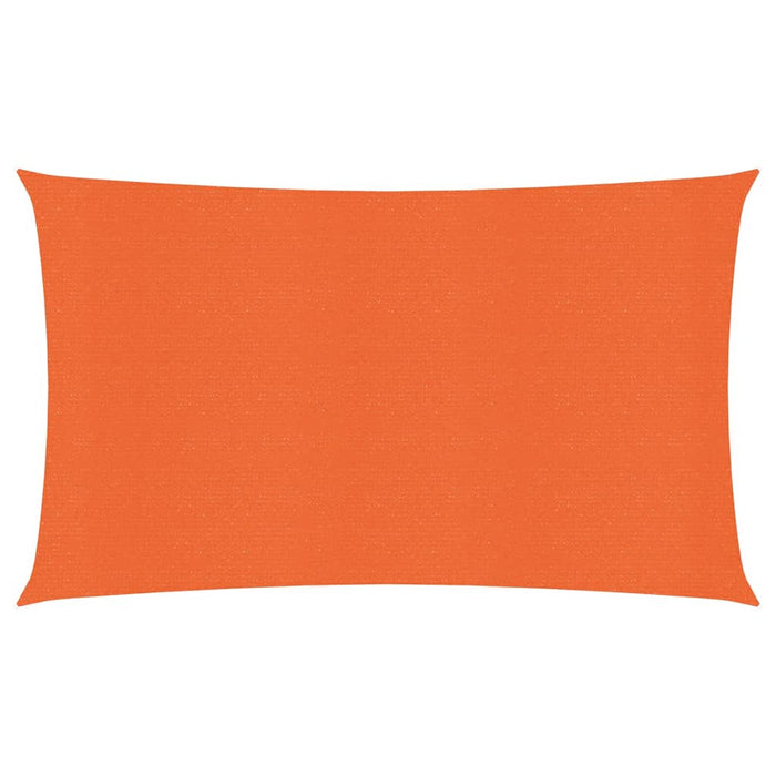 vidaXL Sunshade Sail 160 g/m² Orange 2.5x5 m HDPE