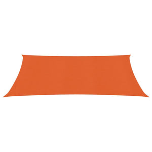 vidaXL Sunshade Sail 160 g/m² Rectangular Orange 3x5 m HDPE