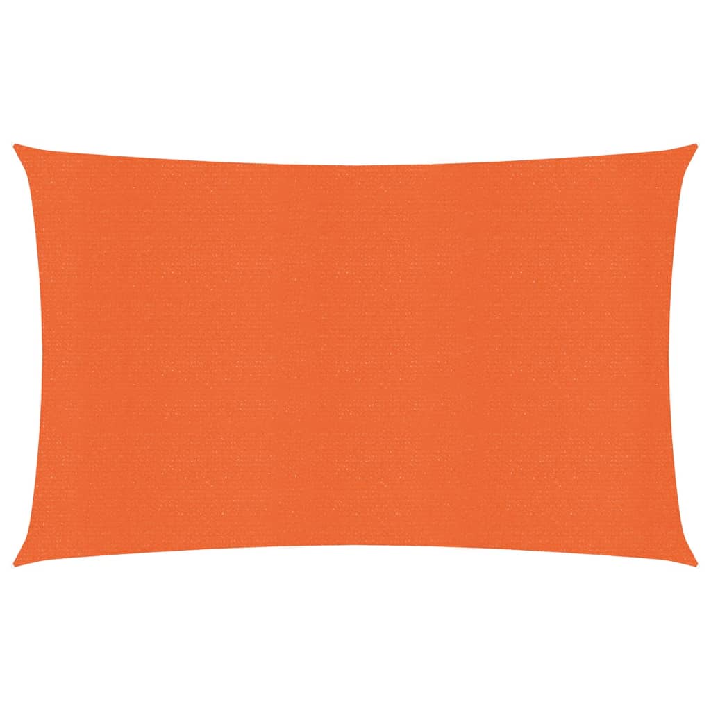 vidaXL Sunshade Sail 160 g/m² Orange 3.5x5 m HDPE