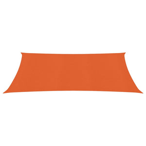 vidaXL Sunshade Sail 160 g/m² Orange 3.5x5 m HDPE