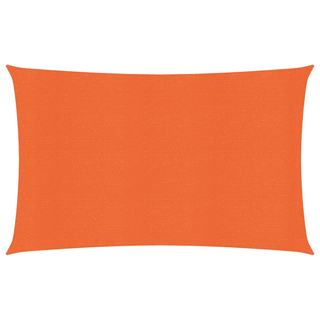 vidaXL Sunshade Sail 160 g/m² Rectangular Orange 5x7 m HDPE