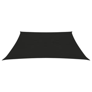 vidaXL Sunshade Sail 160 g/m² Black 4x4 m HDPE