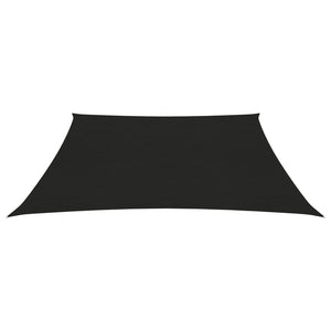 vidaXL Sunshade Sail 160 g/m² Black 7x7 m HDPE