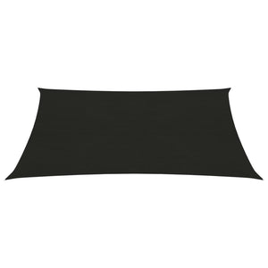 vidaXL Sunshade Sail 160 g/m² Black 2x2.5 m HDPE