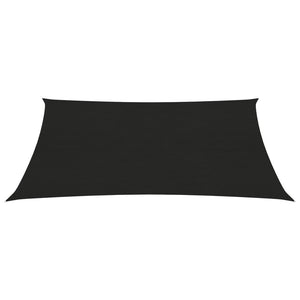 vidaXL Sunshade Sail 160 g/m² Black 2x3.5 m HDPE