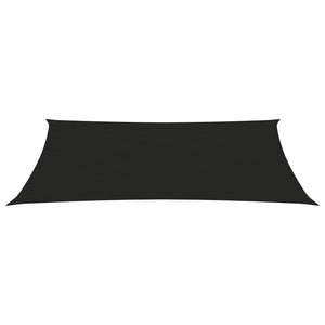 vidaXL Sunshade Sail 160 g/m² Black 2x5 m HDPE