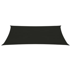 vidaXL Sunshade Sail 160 g/m² Black 2.5x4.5 m HDPE