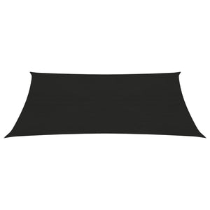 vidaXL Sunshade Sail 160 g/m² Black 4x5 m HDPE