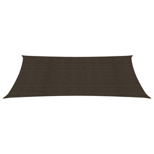 vidaXL Sunshade Sail 160 g/m² Brown 2x5 m HDPE