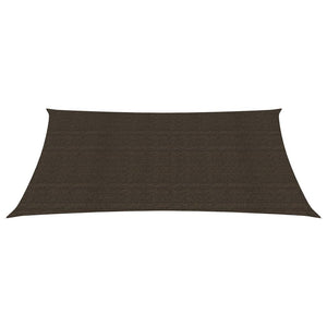 vidaXL Sunshade Sail 160 g/m² Brown 2.5x3.5 m HDPE