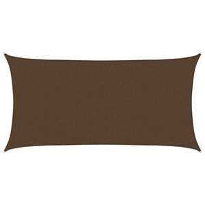 vidaXL Sunshade Sail 160 g/m² Brown 2.5x4.5 m HDPE