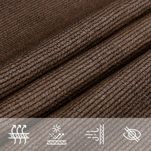 vidaXL Sunshade Sail 160 g/m² Brown 2.5x4.5 m HDPE