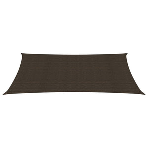 vidaXL Sunshade Sail 160 g/m² Brown 2.5x5 m HDPE