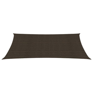 vidaXL Sunshade Sail 160 g/m² Brown 3x5 m HDPE