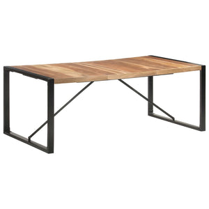 vidaXL Dining Table 200x100x75 cm Solid Wood with Sheesham Finish