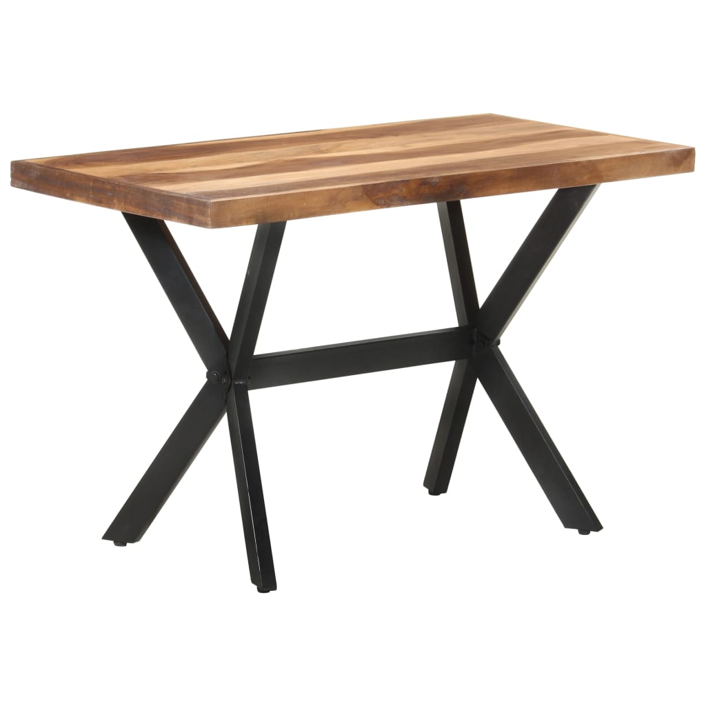 vidaXL Dining Table 120x60x75 cm Solid Wood with Honey Finish