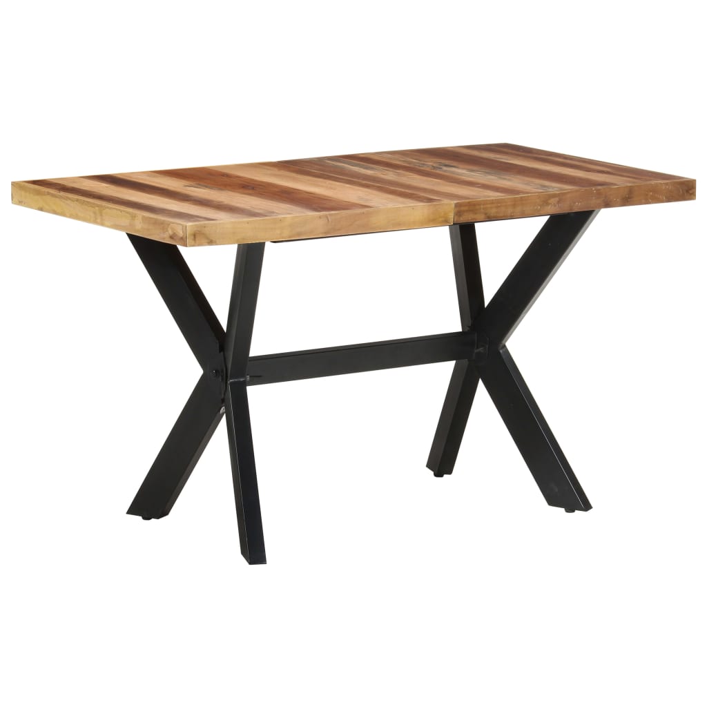 vidaXL Dining Table 140x70x75 cm Solid Wood with Honey Finish