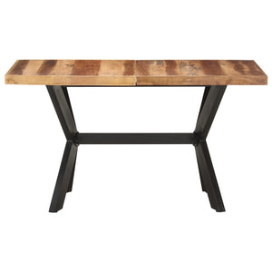 vidaXL Dining Table 140x70x75 cm Solid Wood with Honey Finish