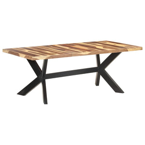 vidaXL Dining Table 200x100x75 cm Solid Wood with Honey Finish