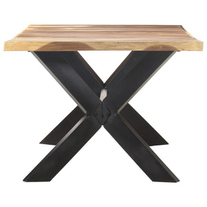 vidaXL Dining Table 200x100x75 cm Solid Wood with Honey Finish