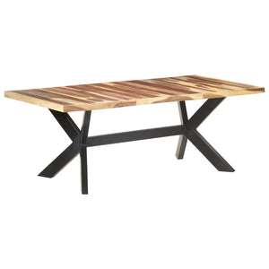 vidaXL Dining Table 200x100x75 cm Solid Wood with Honey Finish