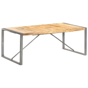 vidaXL Dining Table 200x100x75 cm Solid Rough Mango Wood