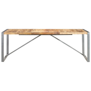 vidaXL Dining Table 220x100x75 cm Solid Rough Mango Wood