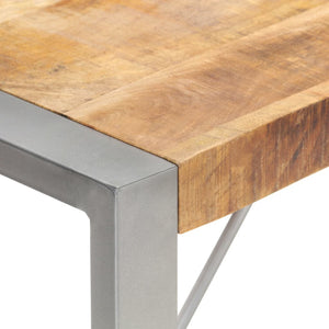 vidaXL Dining Table 220x100x75 cm Solid Rough Mango Wood