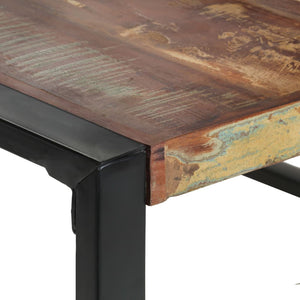 vidaXL Dining Table 140x140x75 cm Solid Reclaimed Wood