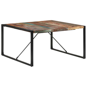 vidaXL Dining Table 140x140x75 cm Solid Reclaimed Wood