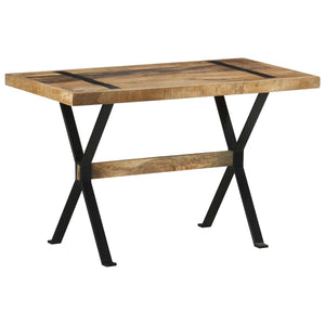 vidaXL Dining Table 120x60x76 cm Rough Mango Wood