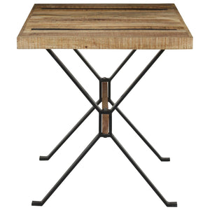 vidaXL Dining Table 140x70x76 cm Rough Mango Wood