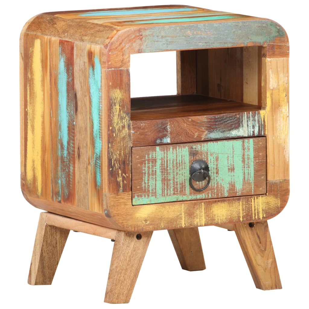 vidaXL Bedside Cabinet 30x30x41 cm Solid Reclaimed Wood