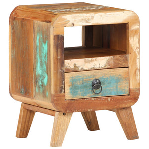 vidaXL Bedside Cabinet 30x30x41 cm Solid Reclaimed Wood