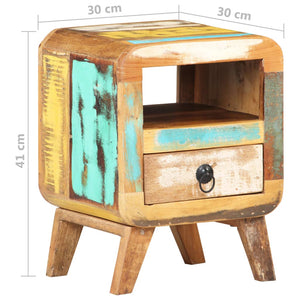 vidaXL Bedside Cabinet 30x30x41 cm Solid Reclaimed Wood