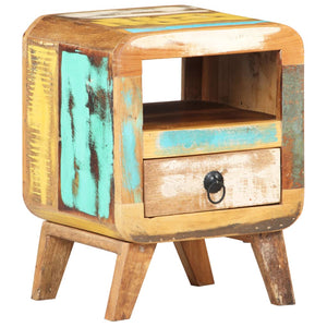 vidaXL Bedside Cabinet 30x30x41 cm Solid Reclaimed Wood