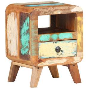 vidaXL Bedside Cabinet 30x30x41 cm Solid Reclaimed Wood