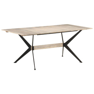 vidaXL Dining Table 180x90x76 cm Solid Mango Wood