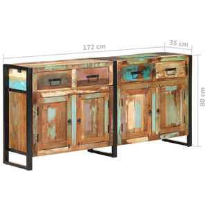 vidaXL Sideboard 172x35x80 cm Solid Reclaimed Wood