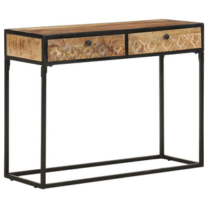 vidaXL Console Table 100x35x75 cm Solid Mango Wood