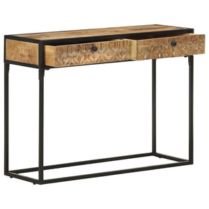 vidaXL Console Table 100x35x75 cm Solid Mango Wood