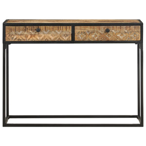 vidaXL Console Table 100x35x75 cm Solid Mango Wood