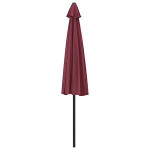 vidaXL Balcony Parasol with Aluminium Pole Bordeaux Red 300x155x223 cm Half