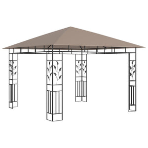 vidaXL Gazebo with Mosquito Net 3x3x2.73 m Taupe 180 g/m²