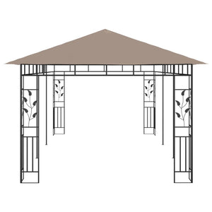 vidaXL Gazebo with Mosquito Net 6x3x2.73 m Taupe 180 g/m²