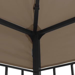 vidaXL Gazebo 3x3 m Taupe