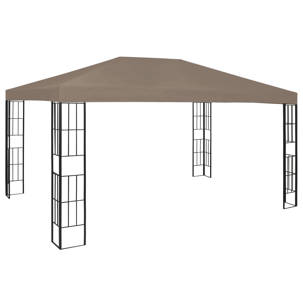 vidaXL Gazebo 4x3 m Taupe