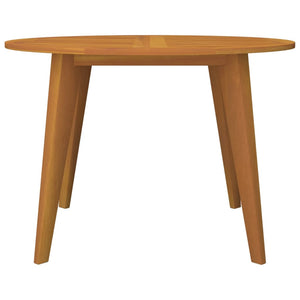 vidaXL Garden Table Ø110x75 cm Solid Wood Acacia