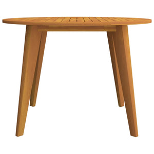 vidaXL Garden Table Ø110x75 cm Solid Wood Acacia